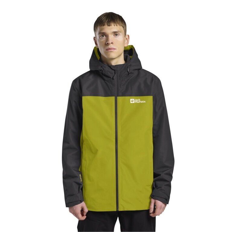 Kurtka zimowa Jack Wolfskin Taubenberg 3w1 2025 (wodoodporna i wiatroszczelna, wewnętrzna kurtka polarowa) żółto/czarna męska