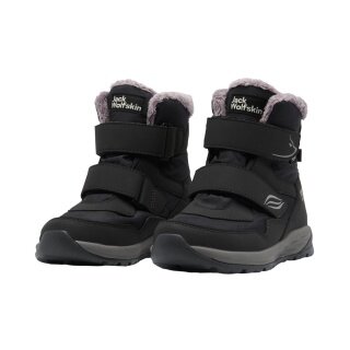 Jack Wolfskin buty zimowe Polar Bear-G Texapore Mid VC (wodoodporne, oddychające) czarne dla dziewczynek.