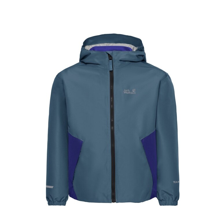 Kurtka zimowa Jack Wolfskin Iceland 3w1 (wodoodporna, wiatroszczelna, z wewnętrzną kurtką polarową) 2026 niebieska dziecięca (164-176)