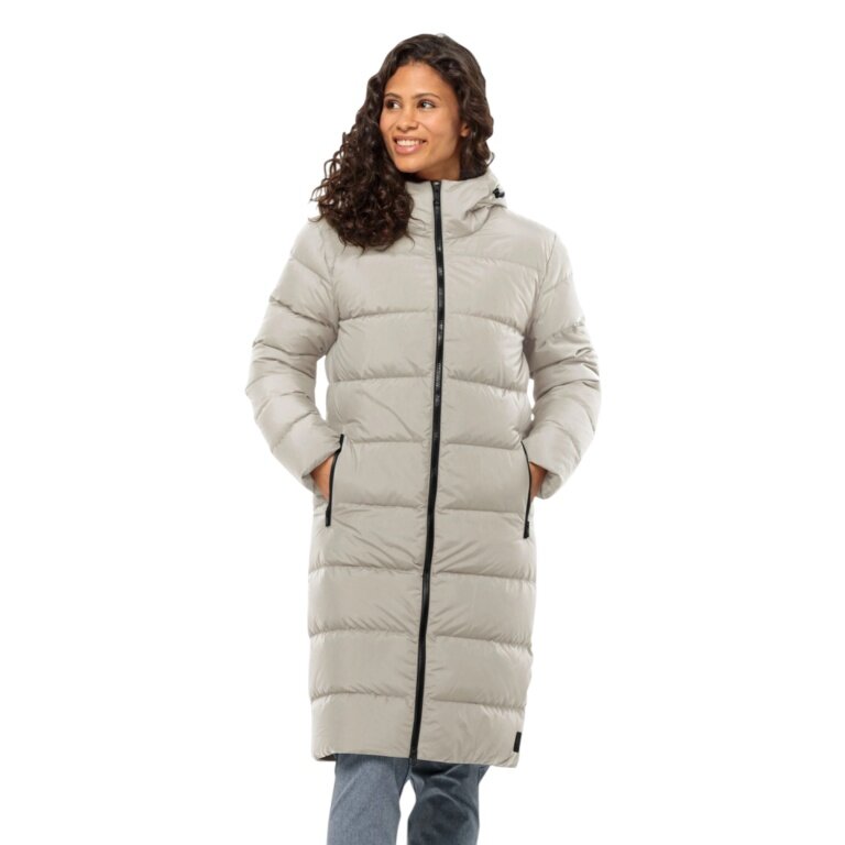Kurtka zimowa Jack Wolfskin Frozen Palace Coat 2025 (wiatroodporna, wodoodporna) szara damska