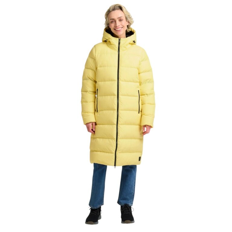 Kurtka zimowa Jack Wolfskin Frozen Palace Coat 2025 (wiatroszczelna, wodoodporna) żółta damska