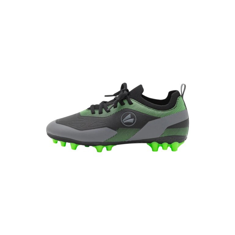 Buty piłkarskie J-SFG Twist Sock (na twarde nawierzchnie) czarne/neonowo-zielone chłopięce