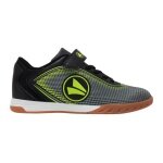 Buty piłkarskie J-SI Course EV (trening halowy) czarne/lime zielone dla chłopców