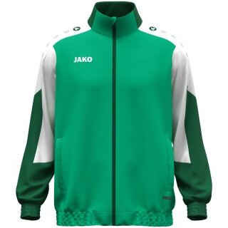JAKO Kurtka treningowa (Webjacke) Dynamic - Stretch-Micro-Twill - zielona/biała/ciemnozielona męska