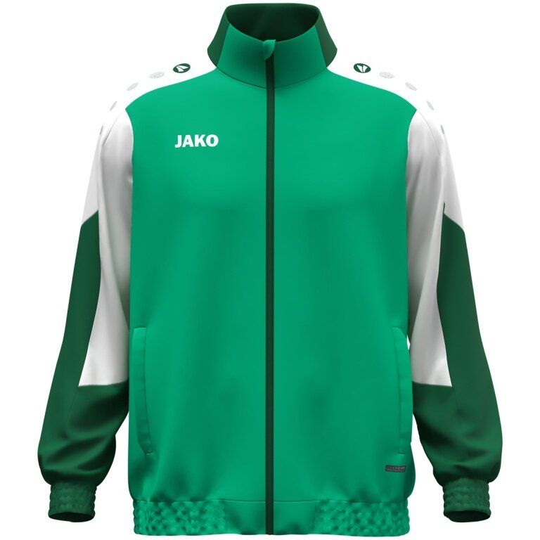 JAKO Kurtka treningowa (Webjacke) Dynamic - Stretch-Micro-Twill - zielona/biała/ciemnozielona męska