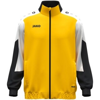JAKO Kurtka treningowa (Webjacke) Dynamic - Stretch-Micro-Twill - żółto/biało/czarna dla mężczyzn