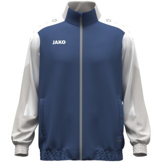 JAKO Kurtka treningowa (Webjacke) Dynamic - Stretch-Micro-Twill - granatowa/biała/jasnoszara Mężczyźni