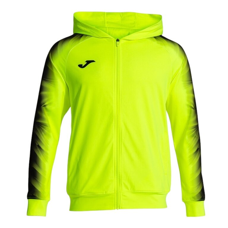 Joma Kurtka z kapturem Elite XI Full-Zip (fleece) fluogelb/czarny Mężczyźni