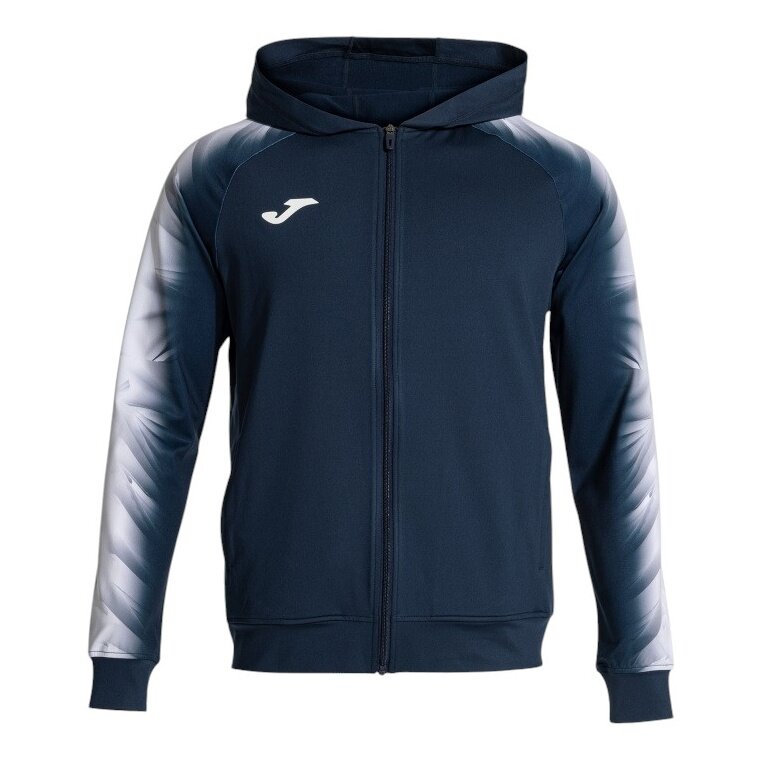 Joma Kurtka z kapturem Elite XI Full-Zip (fleece) granatowa/biała Męska