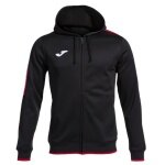Joma Kurtka z kapturem Olimpiada Full-Zip (Fleece) czarna/czerwona męska