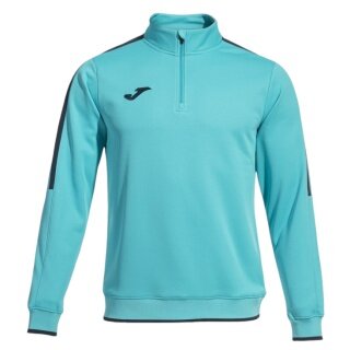 Joma Pullover Olimpiada Sweatshirt (Half-Zip, 100% Poliester) turkus/czarny mężczyźni