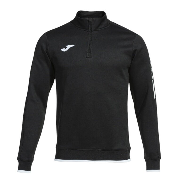Joma Pullover Olimpiada Sweatshirt (Half-Zip, 100% Poliester) czarny męski