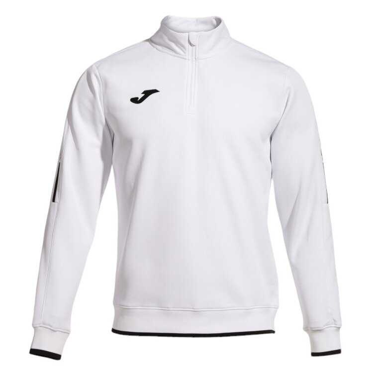 Joma Pullover Olimpiada Sweatshirt (Half-Zip, 100% Poliester) biały mężczyźni
