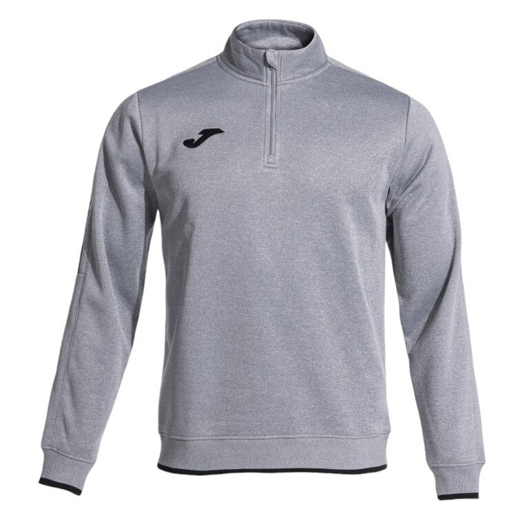 Joma Pullover Olimpiada Sweatshirt (Half-Zip, 100% Poliester) szary męski