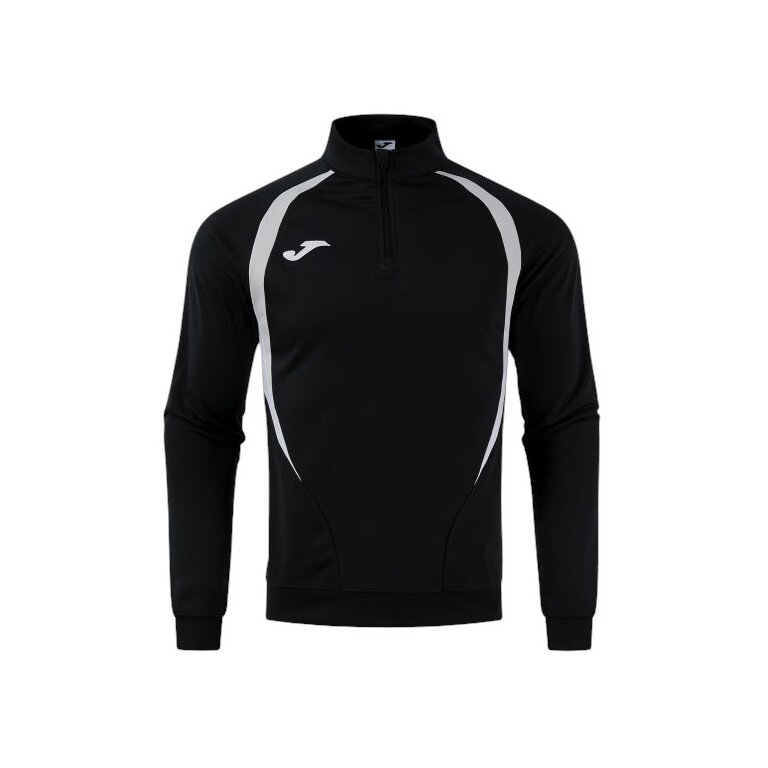 Joma Longsleeve Championship 20 Sweatshirt (1/4 Zipper, wygodne, rec. poliester) czarny/szary mężczyźni