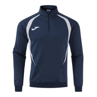 Joma Longsleeve Championship 20 Sweatshirt (1/4 Zipper, wygodne, rec. poliester) granatowo/szare męskie
