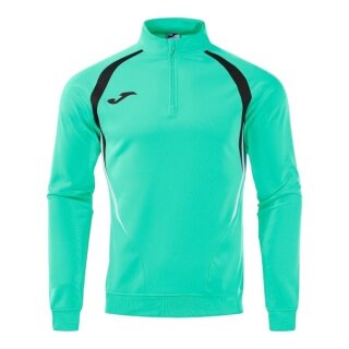 Joma Longsleeve Championship 20 Sweatshirt (1/4 Zipper, wygodne, rec. poliester) miętowy/czarny mężczyźni