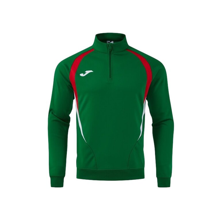 Joma Longsleeve Championship 20 Sweatshirt (1/4 Zipper, wygodne, rec. poliester) zielono/czerwony mężczyźni