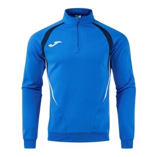 Joma Longsleeve Championship 20 Sweatshirt (1/4 Zipper, wygodne, rec. poliester) królewski niebieski/ciemnoniebieski mężczyźni