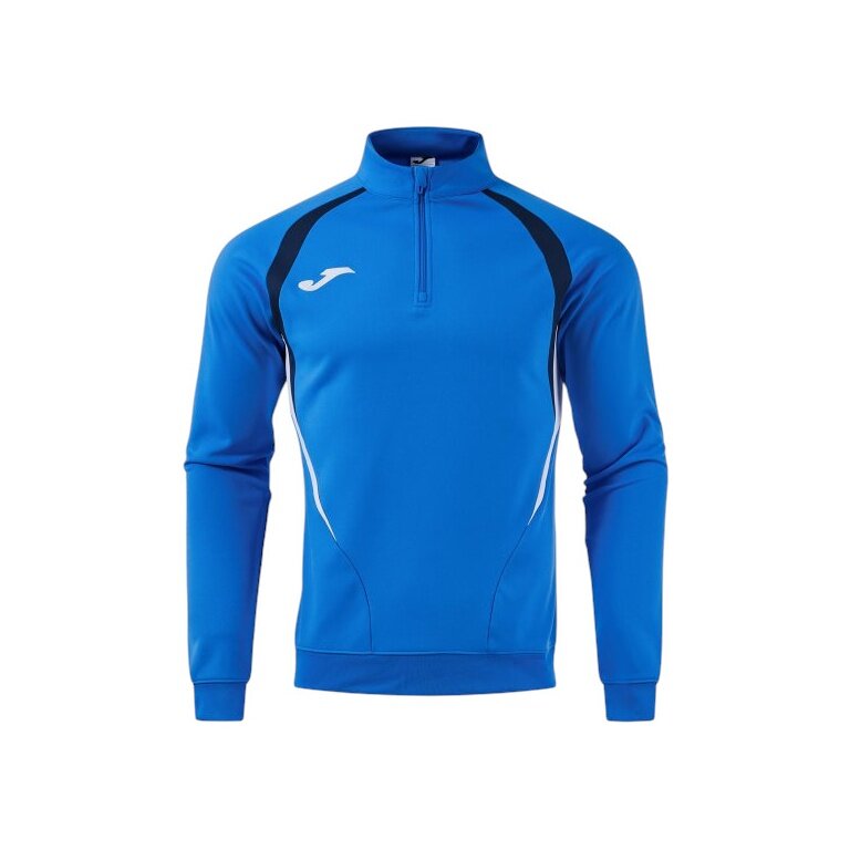 Joma Longsleeve Championship 20 Sweatshirt (1/4 Zipper, wygodne, rec. poliester) królewski niebieski/ciemnoniebieski mężczyźni