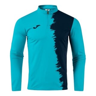 Joma longsleeve Picacho City sweatshirt (1/4 zip, wytrzymały, wygodny krój) turkusowo-granatowy męski