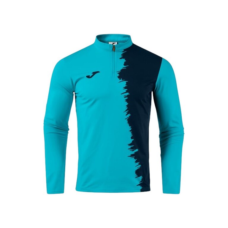 Joma longsleeve Picacho City sweatshirt (1/4 zip, wytrzymały, wygodny krój) turkusowo-granatowy męski