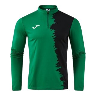 Joma longsleeve Picacho City sweatshirt (1/4 zip, wytrzymały, wygodny krój) zielony/czarny mężczyźni