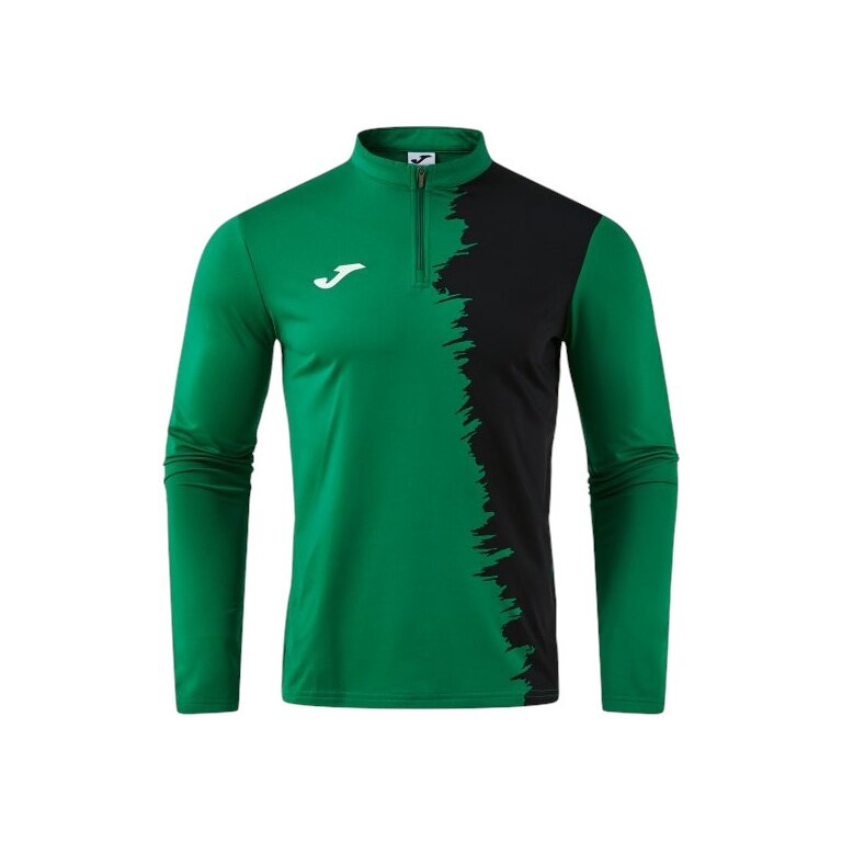 Joma longsleeve Picacho City sweatshirt (1/4 zip, wytrzymały, wygodny krój) zielony/czarny mężczyźni