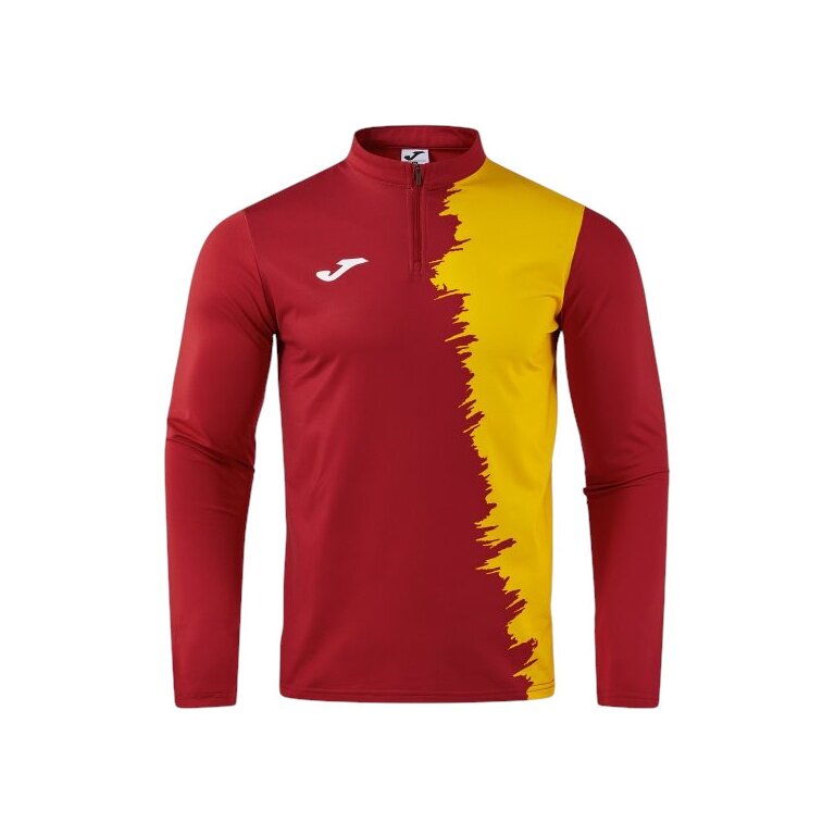Joma longsleeve Picacho City sweatshirt (1/4 zip, wytrzymały, wygodny krój) czerwony/żółty mężczyźni