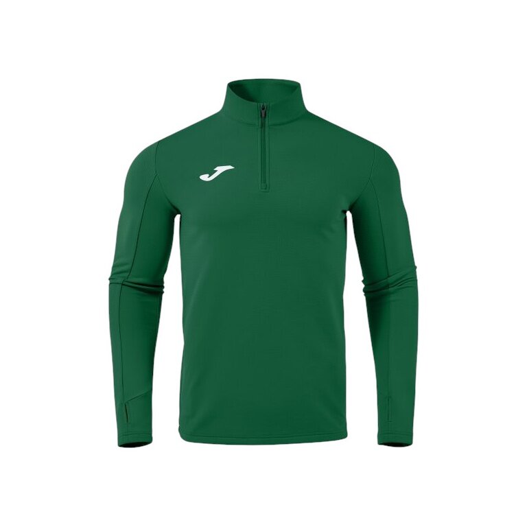 Joma Koszulka biegowa z długim rękawem Combi Pro (sweatshirt, pół-zamek) zielona męska