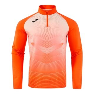 Joma Koszulka długorękawowa Elite XII Sweatshirt (optymalna swoboda ruchów, 1/4 Zamek) pomarańczowa męska