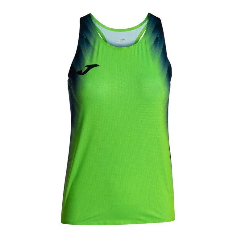 Joma Tank Top Biegowe Elite XI (bez rękawów) fluorescencyjna zieleń/marynarski niebieski dla Kobiet