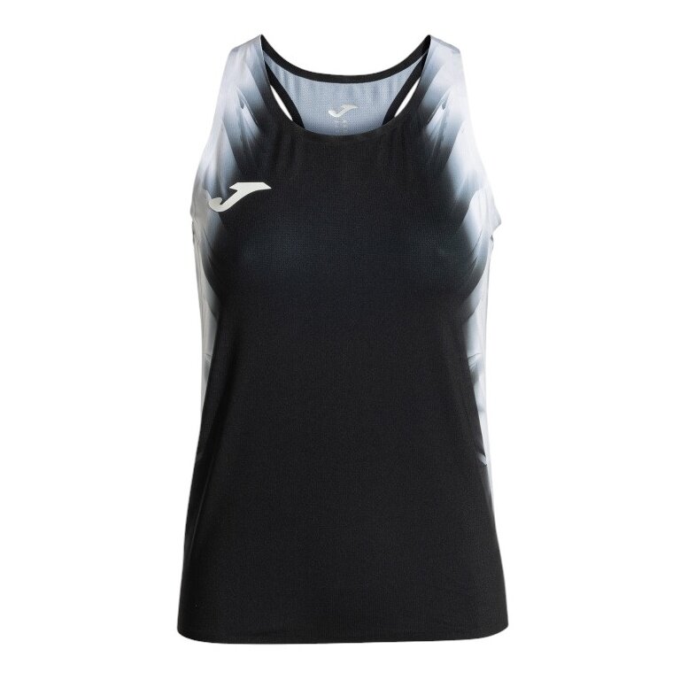 Joma Tank Top Biegowe Elite XI (bez rękawów) czarno-białe Damskie