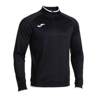 Joma Pullover Combi Premium Sweatshirt (pół-zamek, stójka) czarny/biały mężczyźni