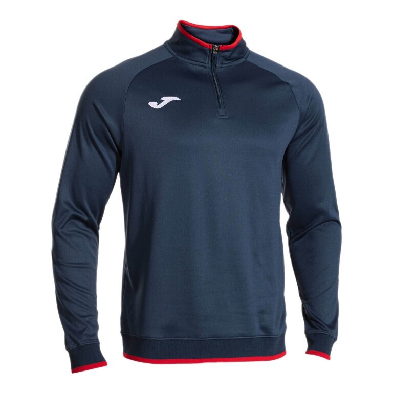 Joma Pullover Combi Premium Sweatshirt (pół-zamek, stójka) granatowo-czerwony męski