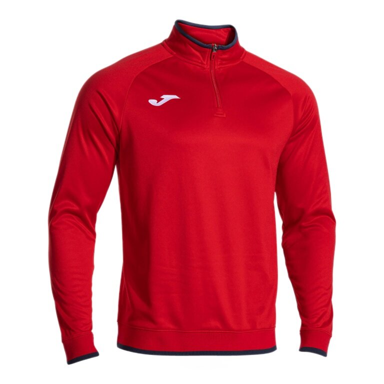 Joma Pullover Combi Premium Sweatshirt (pół-zamek, stójka) czerwony/navy niebieski mężczyźni