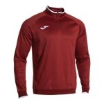 Joma Pullover Combi Premium Sweatshirt (pół-zamek, stójka) bordowy mężczyźni