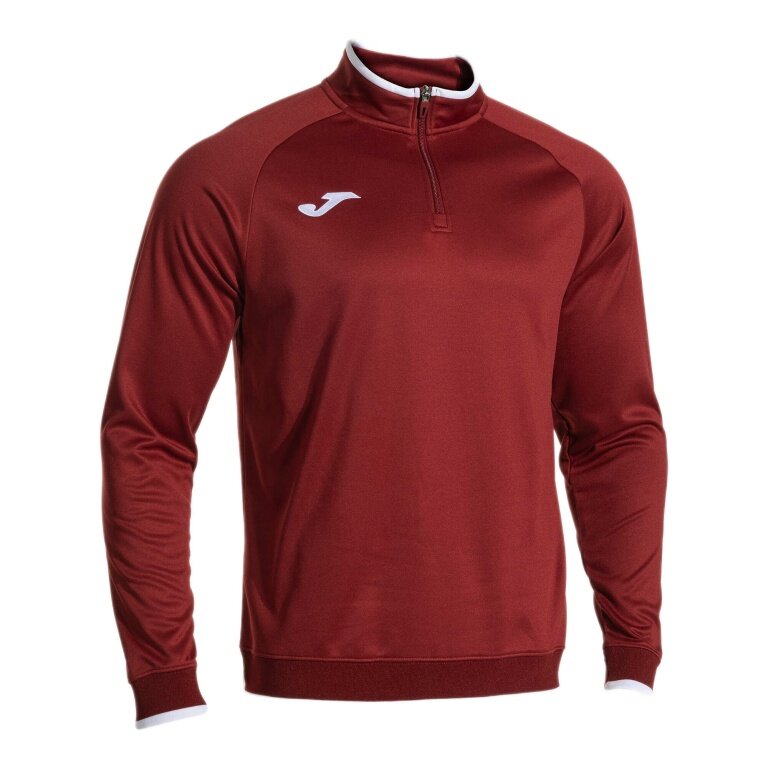 Joma Pullover Combi Premium Sweatshirt (pół-zamek, stójka) bordowy mężczyźni
