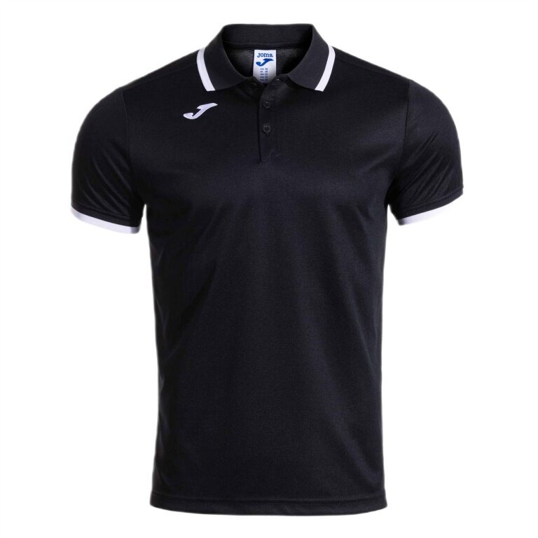 Joma Sport-Polo Combi Premium (komfortowy krój, oddychający) czarny/biały męski