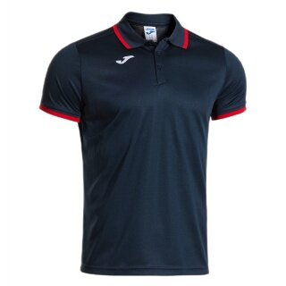 Joma Sport-Polo Combi Premium (komfortowy krój, oddychający) granatowo/czerwony męski