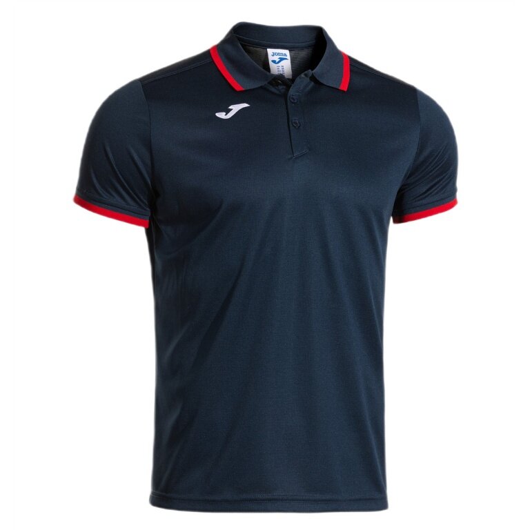 Joma Sport-Polo Combi Premium (komfortowy krój, oddychający) granatowo/czerwony męski