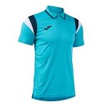 Joma Sport-Polo Terra (lekkie, oddychające) turkusowo-niebieskie męskie