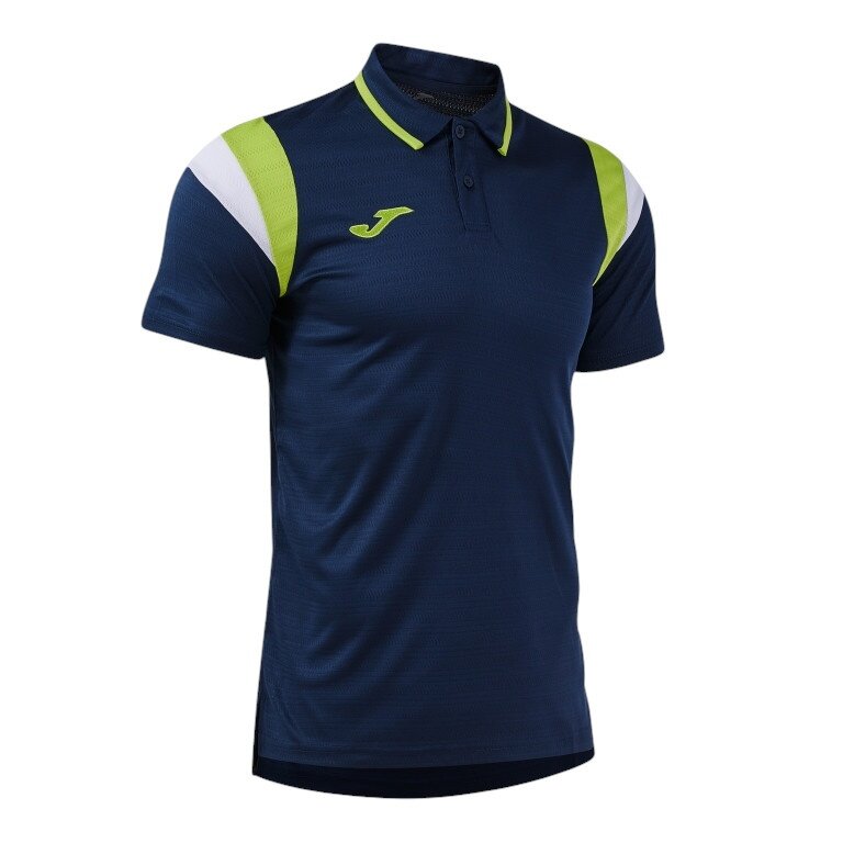 Joma Sport-Polo Terra (lekkie, oddychające) granatowo/lime zielone męskie
