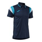 Joma Sport-Polo Terra (lekkie, oddychające) granatowo-turkusowe dla mężczyzn