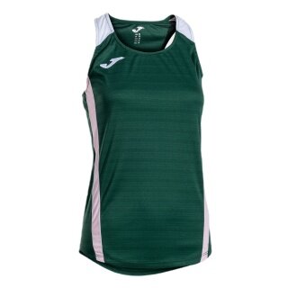 Joma Sport-Tank Top Montreal (100% poliester) ciemnozielony/różowy damski