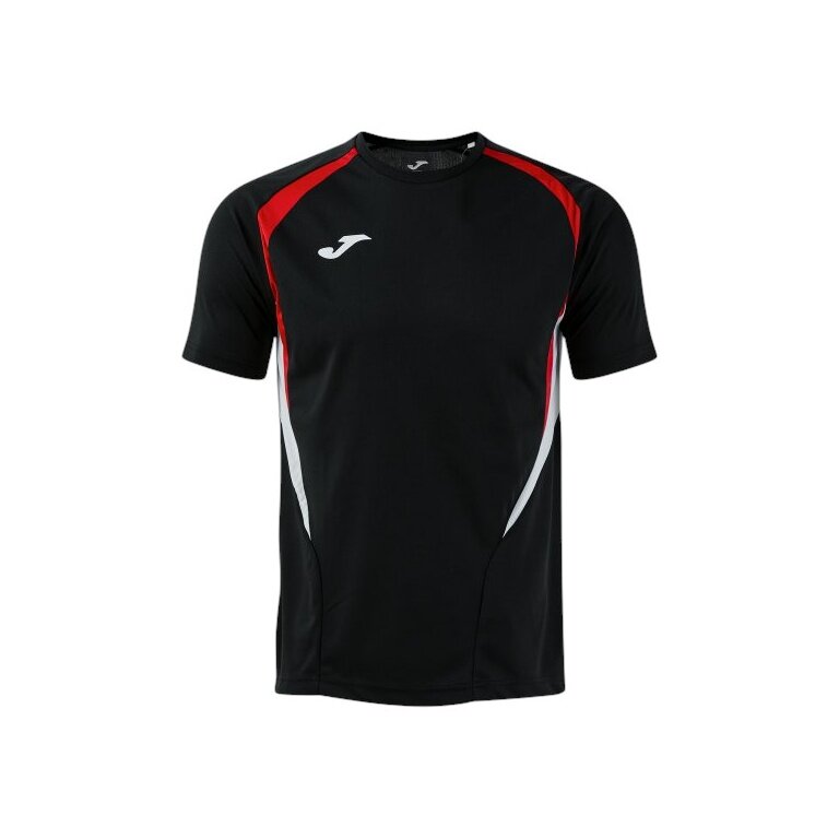 Joma Sport-Tshirt Championship 20 (wysoki komfort noszenia, rec. poliester) czarny/czerwony męski