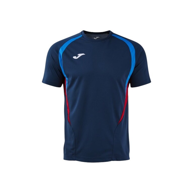 Joma Sport-Tshirt Championship 20 (wysoki komfort noszenia, rec. poliester) ciemnoniebieski/królewski niebieski mężczyźni