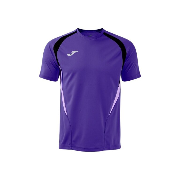 Joma Sport-Tshirt Championship 20 (wysoki komfort noszenia, recyklingowany poliester) fioletowy/czarny męski