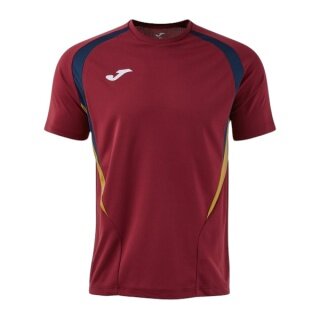 Koszulka sportowa Joma Championship 20 (wysoki komfort noszenia, recyklingowany poliester) bordowy/ciemnoniebieski męska