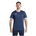 Joma Sport-Tshirt Combi Premium (100% poliester, oddychający) granatowy/biały męski
